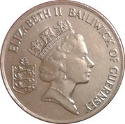 10 Pence - Elizabeth II 3rd portrait; small type obverse image