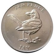 10 Pence - Elizabeth II Jay, United Kingdom, 2021 reverse image