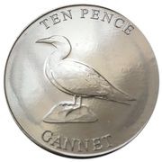 10 Pence - Elizabeth II Gannet, United Kingdom, 2021 reverse image