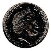 10 Pence - Elizabeth II White Tailed Bumblebee; Colourised obverse image
