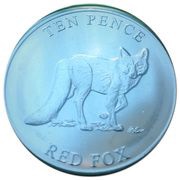 10 Pence - Elizabeth II Red Fox, United Kingdom, 2021 reverse image