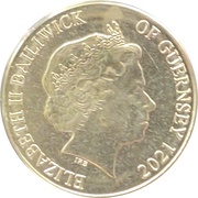 10 Pence - Elizabeth II Red Squirrel colour printing obverse image