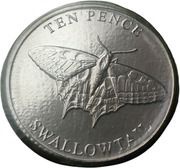 10 Pence - Elizabeth II Swallowtail reverse image