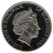 10 Pence - Elizabeth II Great Crested Newt; Colourised obverse image