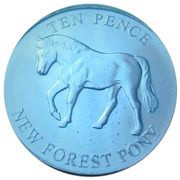 10 Pence - Elizabeth II New Forest Pony reverse image
