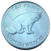 10 Pence - Elizabeth II Scottish Wildcat, United Kingdom, 2022 reverse image