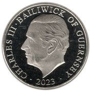 10 Pence - Charles III Pike; Colourised obverse image