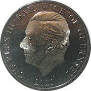 10 Pence - Charles III Smooth Snake; colourised obverse image