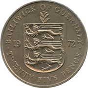 25 Pence - Elizabeth II Silver Wedding obverse image