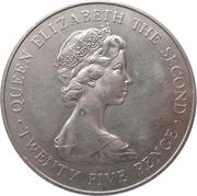 25 Pence - Elizabeth II Royal Visit obverse image