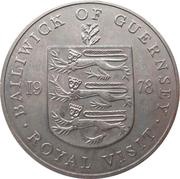 25 Pence - Elizabeth II Royal Visit, United Kingdom, 1978 reverse image