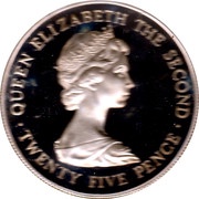 25 Pence - Elizabeth II Royal Visit; Silver Proof obverse image