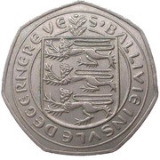 50 New Pence - Elizabeth II obverse image