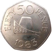 50 Pence - Elizabeth II, United Kingdom, 1979-1984 reverse image