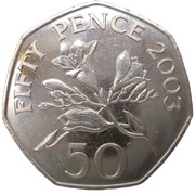 50 Pence - Elizabeth II 4th portrait, United Kingdom, 2003-2012 reverse image