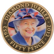 50 Pence - Elizabeth II Diamond Jubilee - photo 2011, United Kingdom, 2012 reverse image