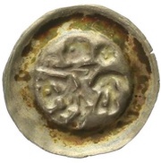 Denier Bracteate - Ottokar II small, Bohemia, 1253-1270 reverse image
