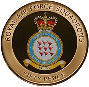 50 Pence - Elizabeth II Red Arrows Aerobatic Team reverse image