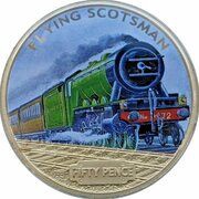 50 Pence - Elizabeth II Flying Scotsman, United Kingdom, 2013 reverse image