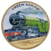 50 Pence - Elizabeth II Green Arrow, United Kingdom, 2013 reverse image