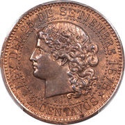 2 Centavos Fuertes Pattern reverse image