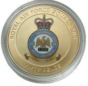 50 Pence - Elizabeth II 63 Squadron, United Kingdom, 2013 reverse image