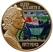50 Pence - Elizabeth II Royal Ascot, United Kingdom, 2015 reverse image