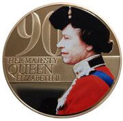 50 Pence - Elizabeth II 90th birthday of Queen Elizabeth II, United Kingdom, 2016 reverse image