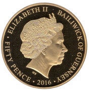 50 Pence - Elizabeth II 90th birthday of Queen Elizabeth II obverse image