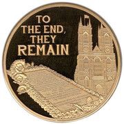 50 Pence - Elizabeth II WWI - Tomb of the Unknown Warrior, United Kingdom, 2016 reverse image