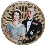 50 Pence - Elizabeth II Platinum Wedding - Portrait from 1951, United Kingdom, 2017 reverse image