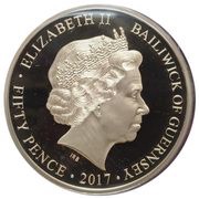 50 Pence - Elizabeth II Platinum Wedding - Portrait from 1953 obverse image