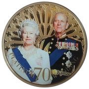 50 Pence - Elizabeth II Platinum Wedding - Golden Wedding Portrait 1997, United Kingdom, 2017 reverse image