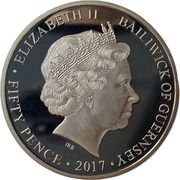 50 Pence - Elizabeth II Platinum Wedding - Diamond Wedding Portrait 2007 obverse image