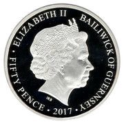 50 Pence - Elizabeth II Battle of Britain Memorial Flight - Lancaster obverse image