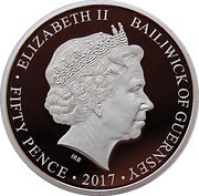 50 Pence - Elizabeth II Sapphire Jubilee obverse image