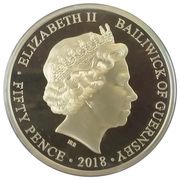 50 Pence - Elizabeth II Coronation - The Golden State Coach obverse image