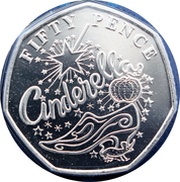 50 Pence - Elizabeth II Cinderella reverse image