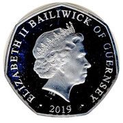 50 Pence - Elizabeth II Cinderella; Silver proof obverse image