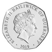 50 Pence - Elizabeth II 50th Anniversary of Concorde - Runway obverse image