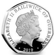 50 Pence - Elizabeth II 50th Anniversary of Concorde - Take Off; Silver Proof obverse image