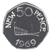 50 Pence - Elizabeth II 50th Anniversary of the 50 pence coin, United Kingdom, 2019 reverse image