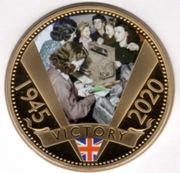 50 Pence - Elizabeth II 75th Anniversary of VE Day, United Kingdom, 2020 reverse image