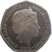 50 Pence - Elizabeth II 75th Anniversary of V.E.Day; Proof obverse image