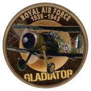 50 Pence - Elizabeth II RAF - Gladiator, United Kingdom, 2020 reverse image