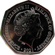 50 Pence - Elizabeth II Mr Benn 50th Anniversary obverse image
