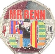 50 Pence - Elizabeth II Mr Benn 50th Anniversary, United Kingdom, 2021 reverse image