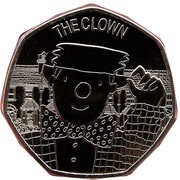 50 Pence - Elizabeth II- 5th Portrait The Clown, United Kingdom, 2021 reverse image