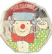 50 Pence - Elizabeth II The Clown, United Kingdom, 2021 reverse image
