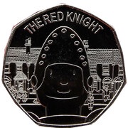 50 Pence - Elizabeth II The Red Knight, United Kingdom, 2021 reverse image